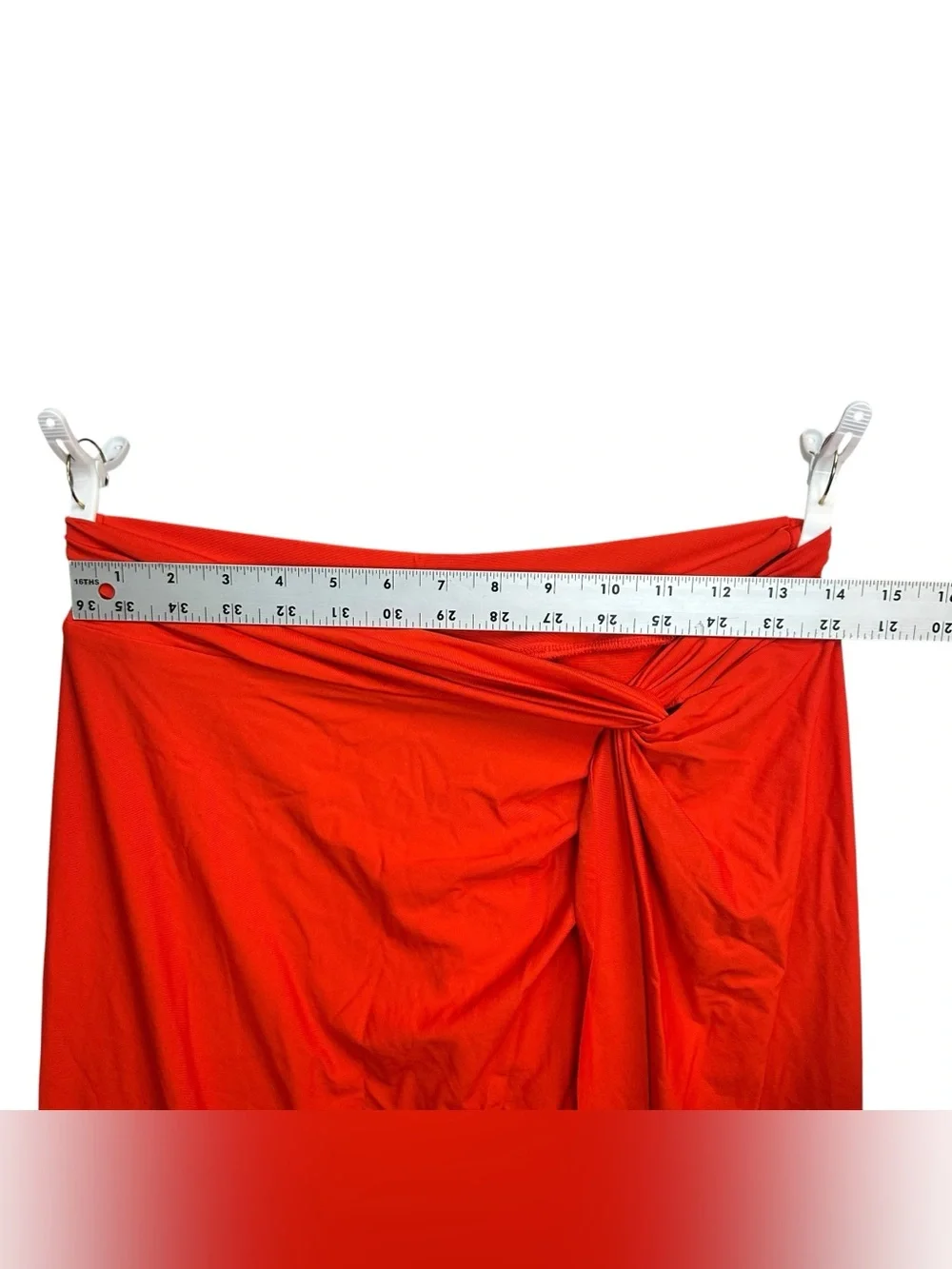 CALIA Twisted Knot Sarong Skirt Small Fresh Red Swim Cover Up NWT